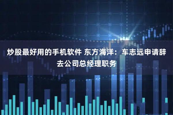 炒股最好用的手机软件 东方海洋：车志远申请辞去公司总经理职务